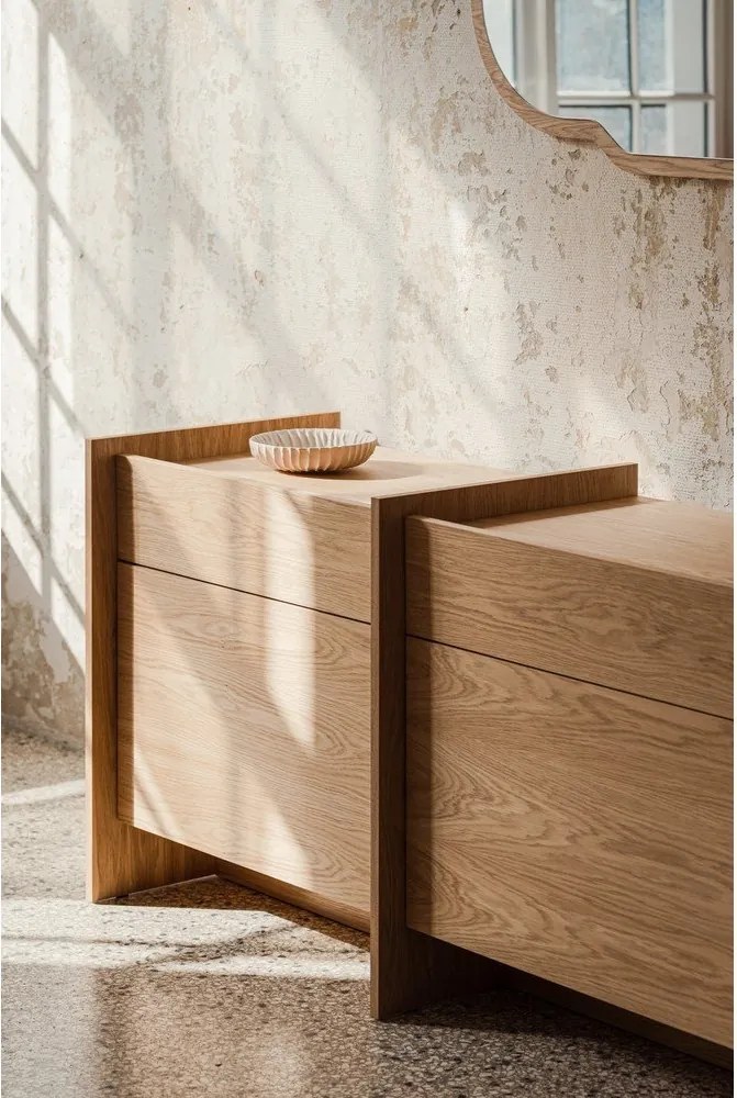 Komoda w dekorze dębu w naturalnym kolorze 146x76x51 cm Hido – noo.ma