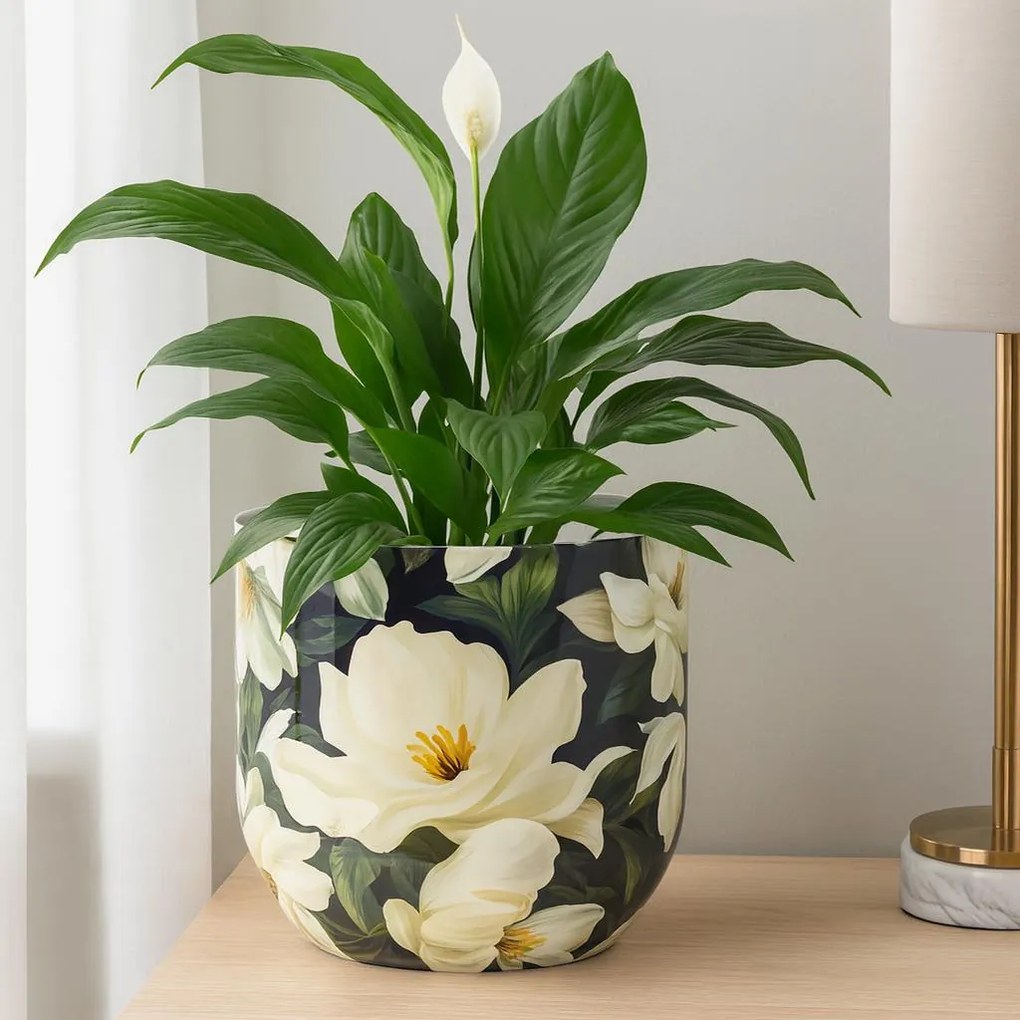 Metalowa osłonka na doniczkę BADU, 2 sztuki