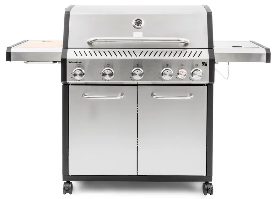 Grill gazowy G21 Nebraska BBQ Premium line, 6 palników + gratis reduktor ciśnienia