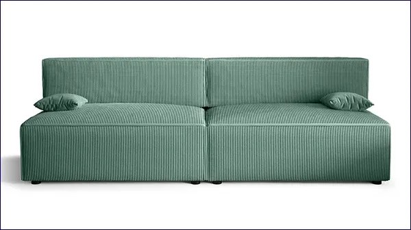 Miętowa rozkładana sofa - Lider 3X