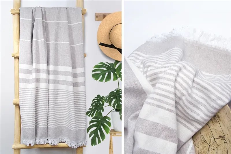 Ręcznik plażowy Greno 90x180 Elegant beżowy GRENO