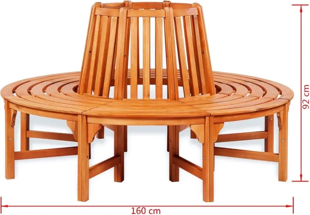 Ławka drewniana pod drzewo D1-F21