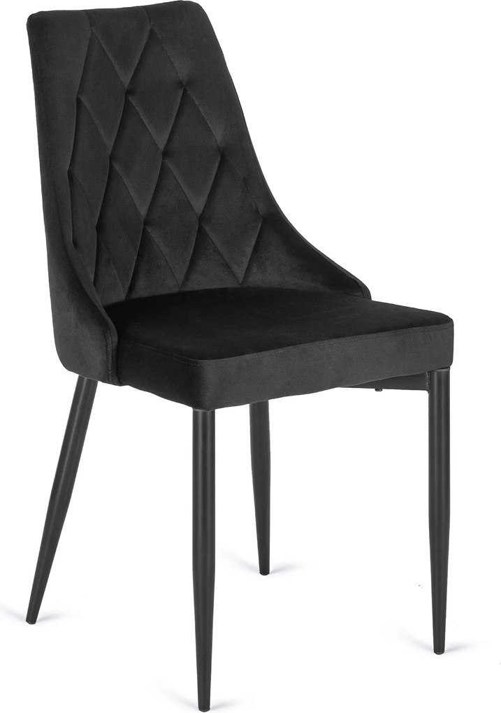 Aksamitne krzesło z niskimi podłokietnikami Cork