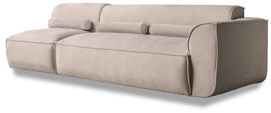 Beżowy szezlong modułowy (prawostronny) Flex Felix – Miuform