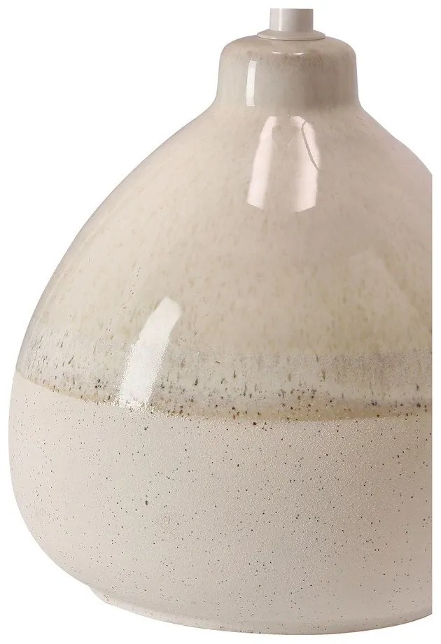 Beżowa lampa stołowa z tekstylnym kloszem (wysokość 41 cm) Ardo – Candellux Lighting
