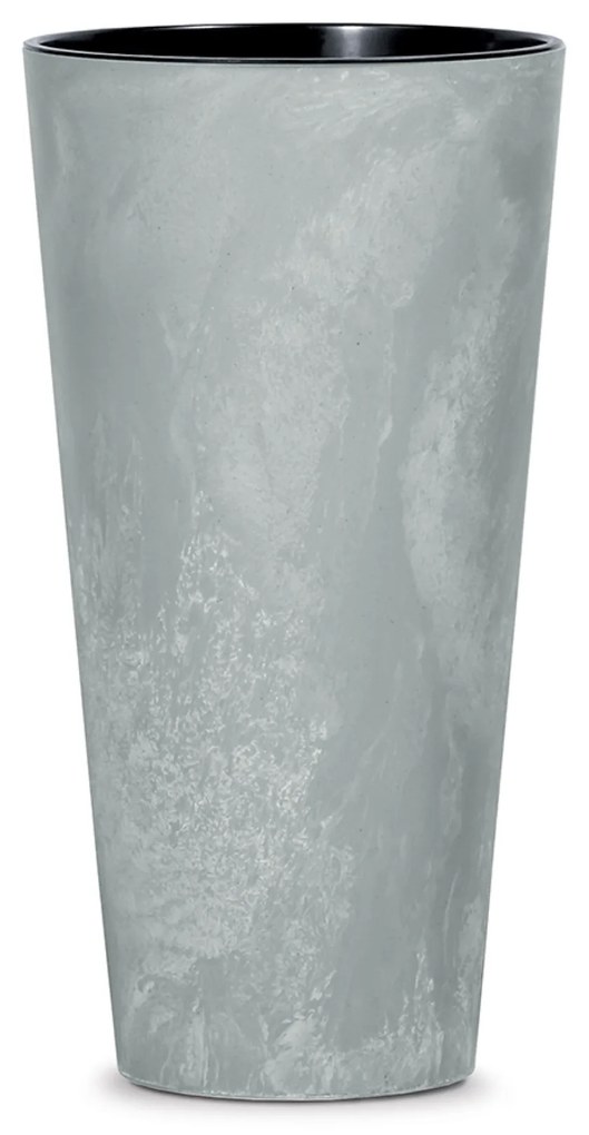 Donica ogrodowa Tubus Slim Beton Effect 38 cm beton PROSPERPLAST