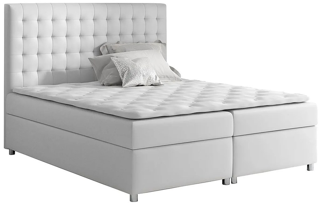 Kontynentalne łóżko do sypialni Husa 200x200 - 44 kolory