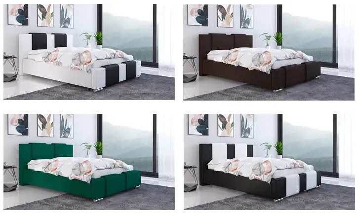 Małżeńskie łóżko tapicerowane 160x200 Z2-W41