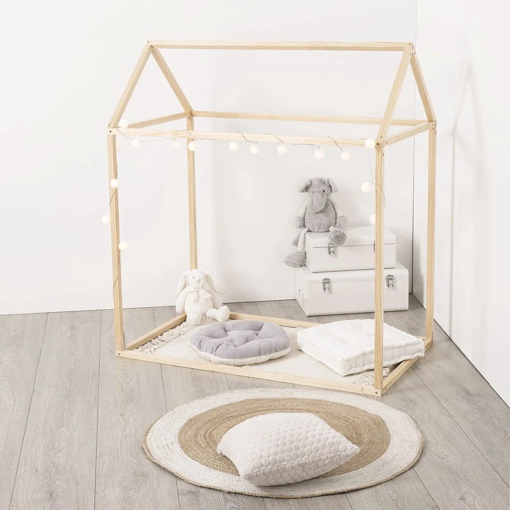 Drewniany domek dla dzieci, dekoracja - 115 x 66 x 126 cm