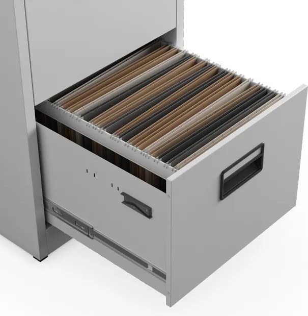 Szafa kartotekowa metalowa szara: SARA V5, 460 x 1625,5 x 600 mm