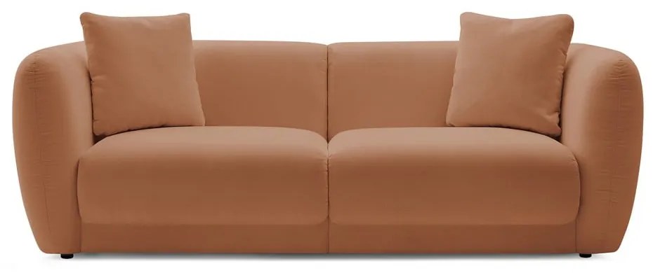 Pomarańczowa sofa 230 cm Bourbon – Bobochic Paris