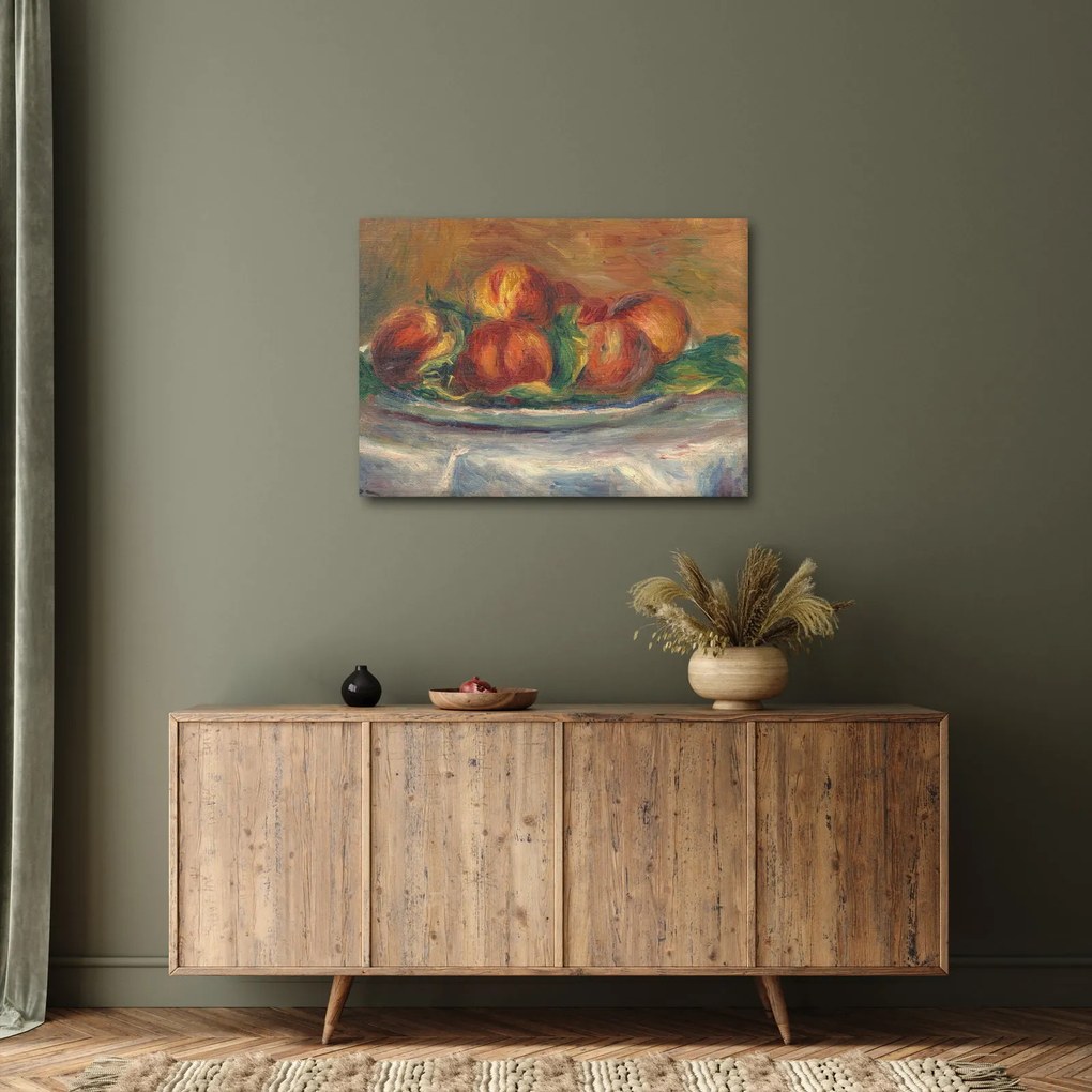 Obraz - Auguste Renoir, Peaches on a Plate, reprodukcje (70x50 cm)