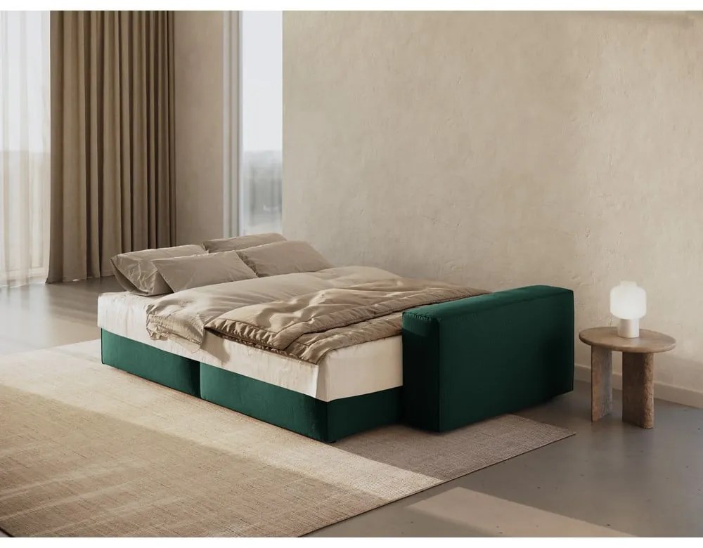 Zielona rozkładana sofa 247 cm Jodie – Micadoni Home