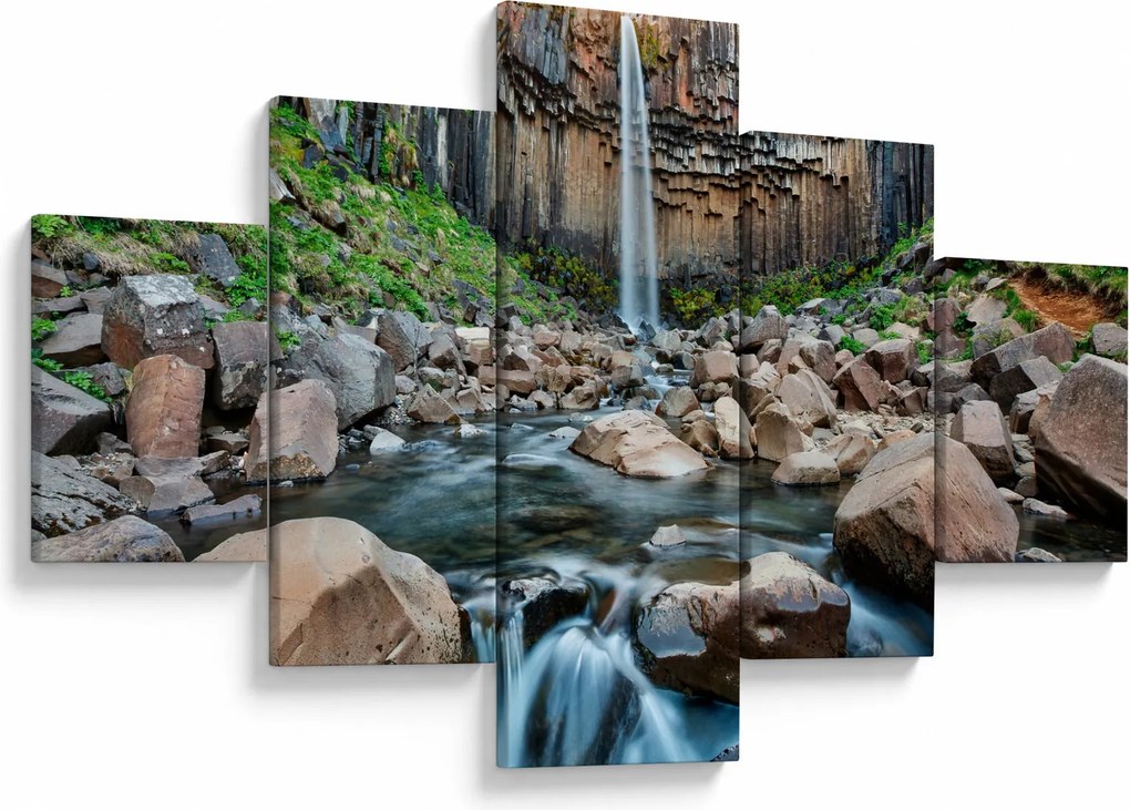 Obraz - Wodospad Svartifoss, Islandia (125x70 cm)
