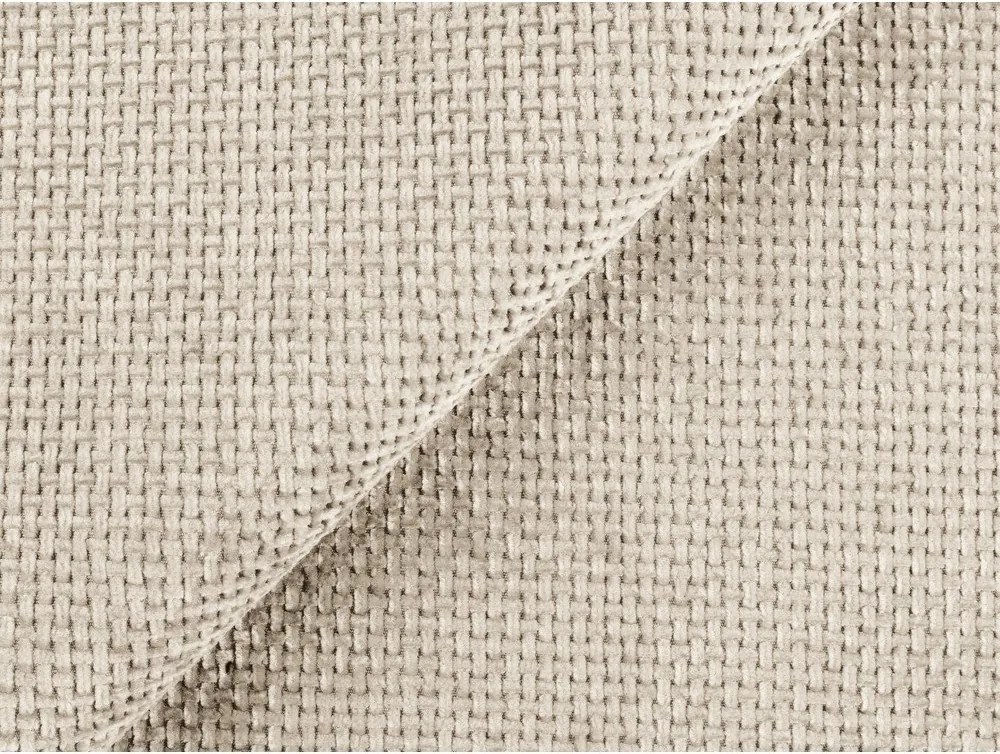 Kremowa rozkładana sofa ze schowkiem z tkaniny szenilowej 252 cm Kona – Makamii