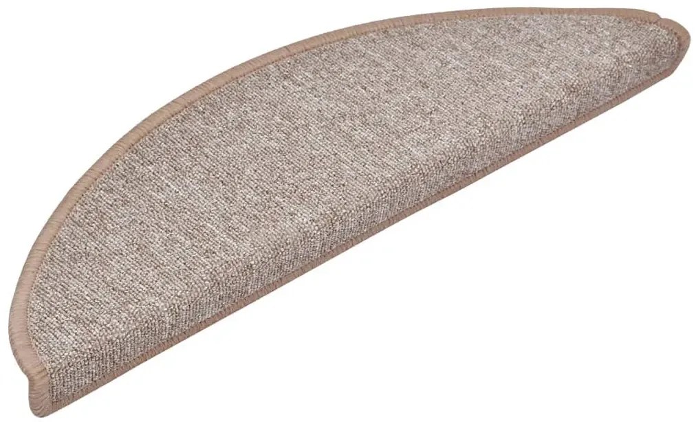 Jasnobrązowe maty ochronne na schody 10 sztuk - Midra 5X