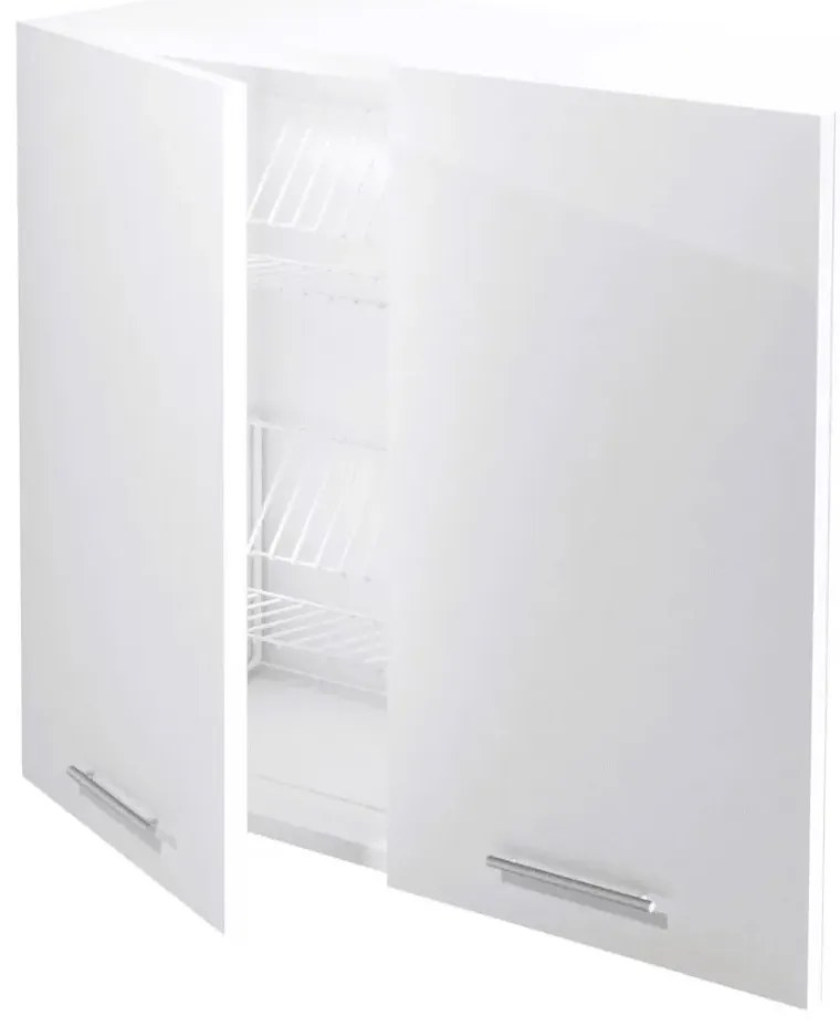 Szafka kuchenna wisząca z ociekaczem 80 VENTO GC-80/72 biały połysk HALMAR