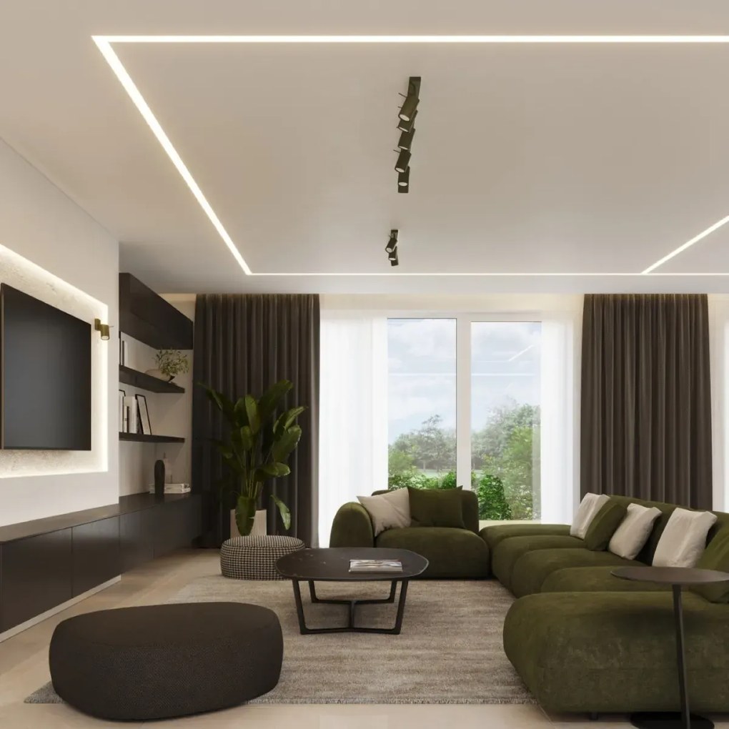 Listwa oświetleniowa RING 3L zielony oliwkowy SOLLUX  LIGHTING