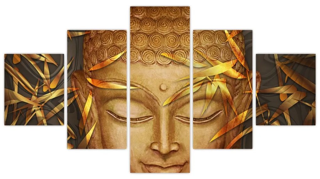 Obraz - Złoty Budda (125x70 cm)