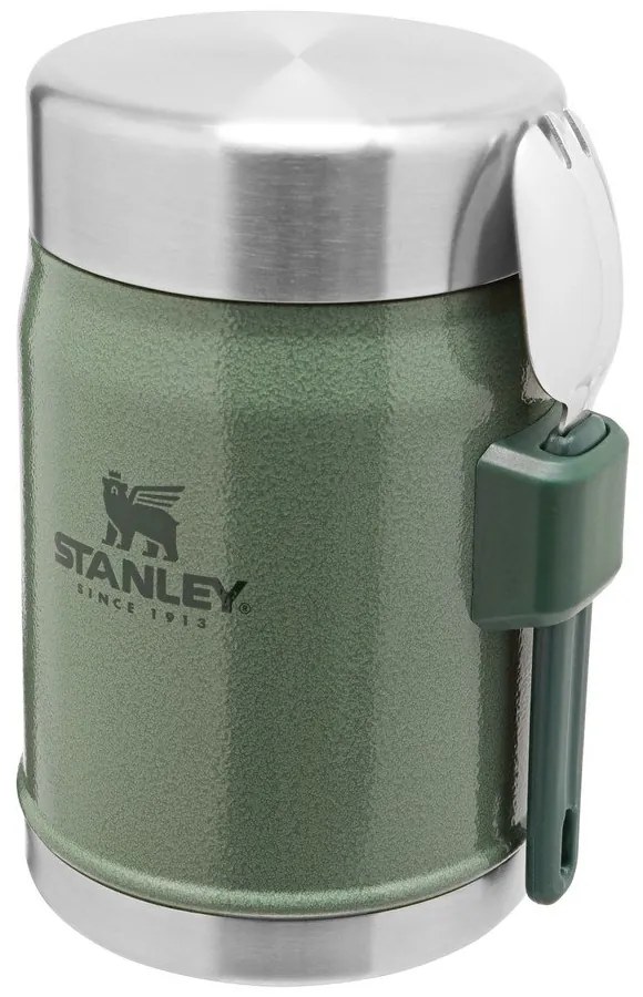 Zielony termos na jedzenie ze stali nierdzewnej 400 ml Legendary Classic Hammer Tone Green – Stanley