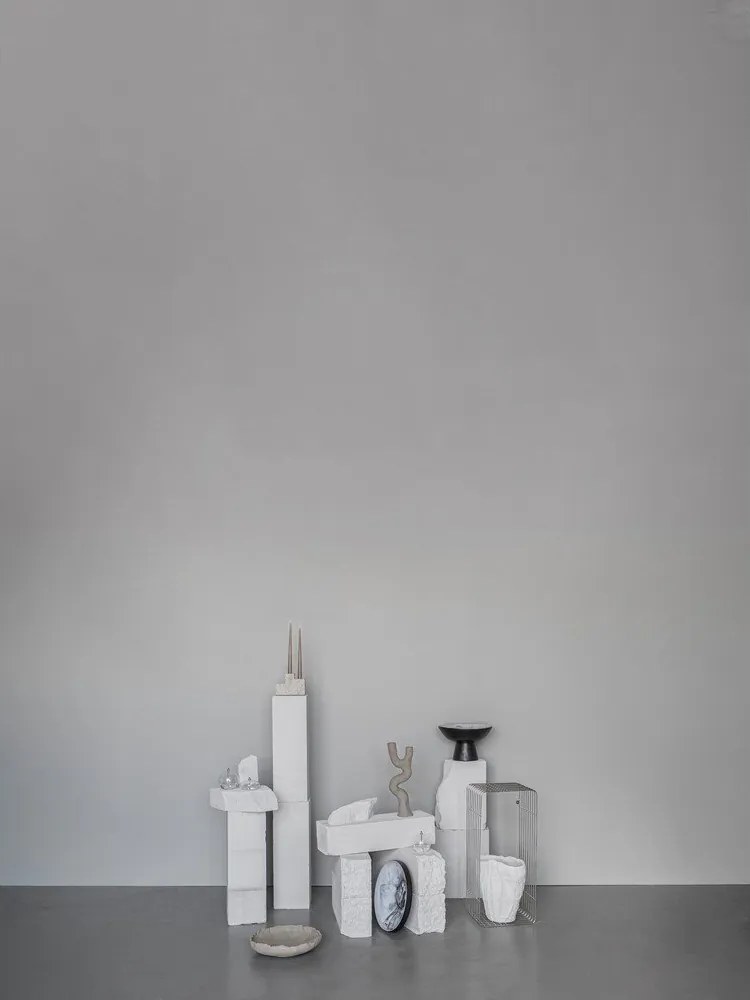 Czarna/w kolorze kości słoniowej kamionkowa misa ø 31,5 cm By Hand – Mette Ditmer Denmark