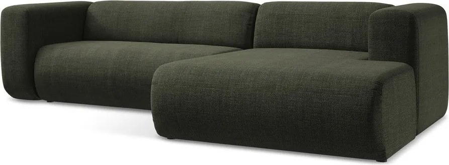 Zielony narożnik (prawostronny/z szezlongiem) Ekahi – Makamii