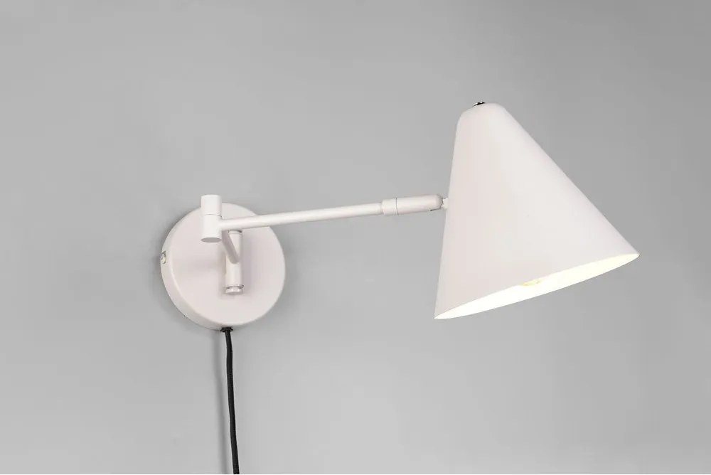 Kinkiet z elastyczną konstrukcją do kontaktu w kolorze kości słoniowej ø 15 cm Cosima – Trio