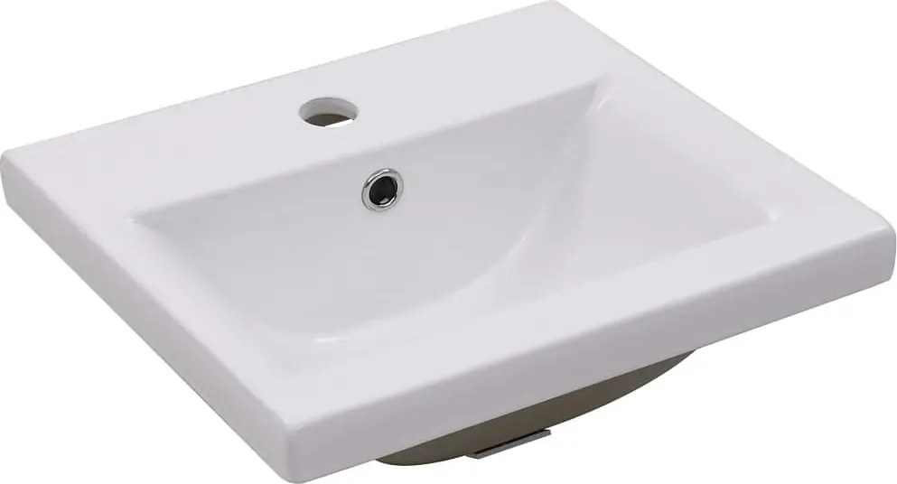 Biała ceramiczna umywalka łazienkowa R6-G34