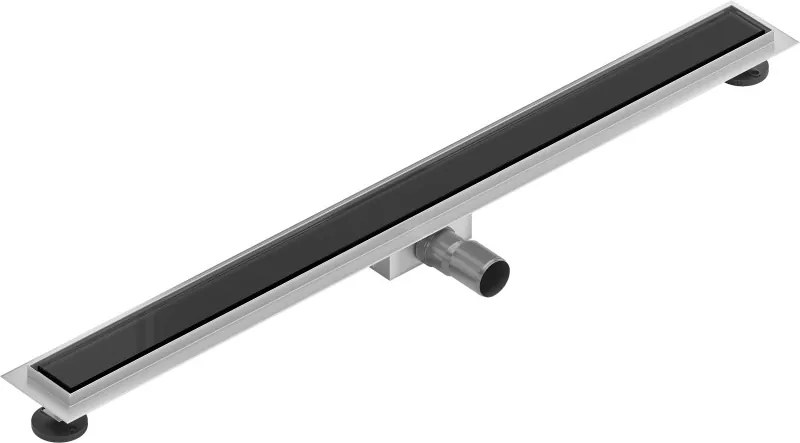 Mexen Flat MGB odpływ liniowy 100 cm, czarne szkło - 1026100-15