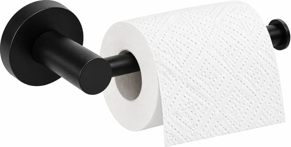 Czarny minimalistyczny uchwyt na papier K4-E68