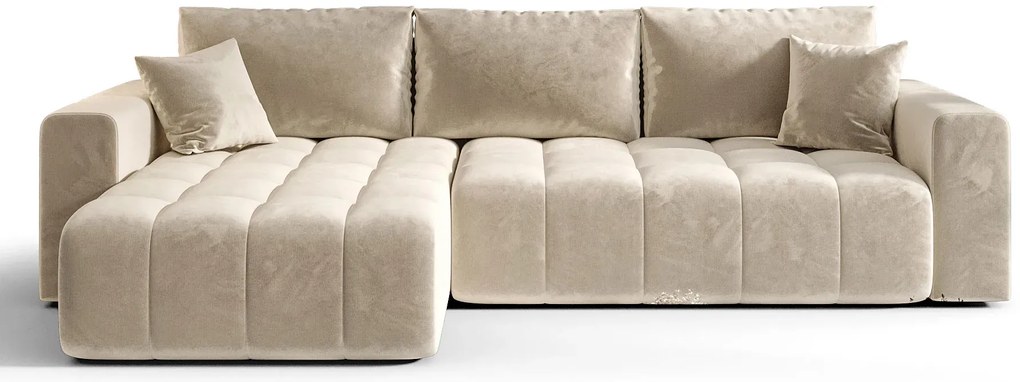 Beżowy rozkładany narożnik L M4-M12