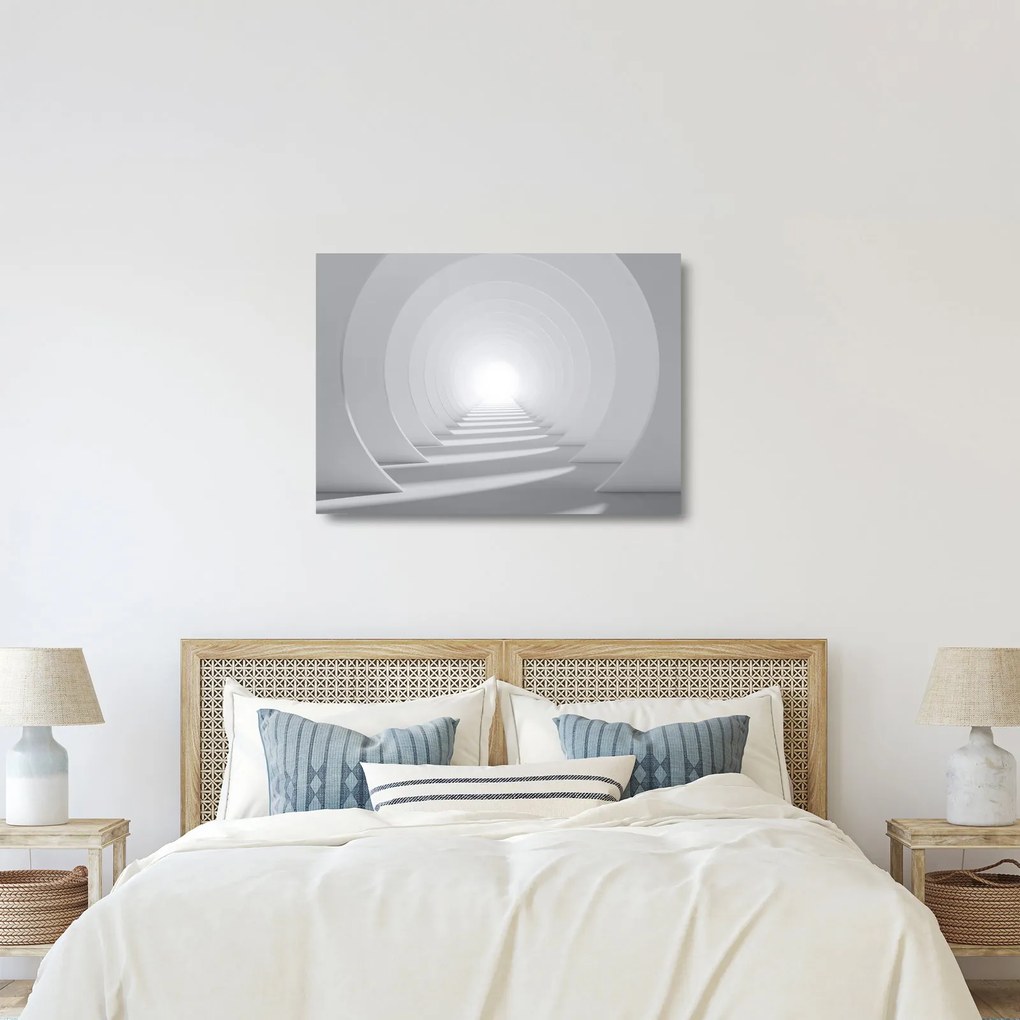 Obraz na szkle - tunel 3D (70x50 cm)