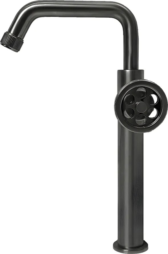 Indus bateria umywalkowa wysoki wykonanie szary metaliczny - Essebagno