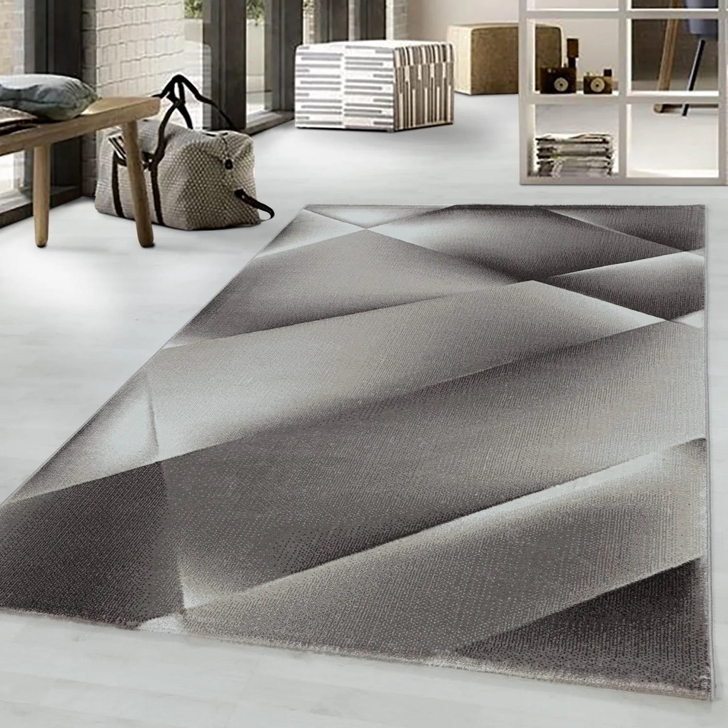Dywan nowoczesny Costa geometria brązowy 240 cm x 340 cm