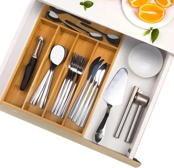 Bambusowy organizer na sztućce R4-B98