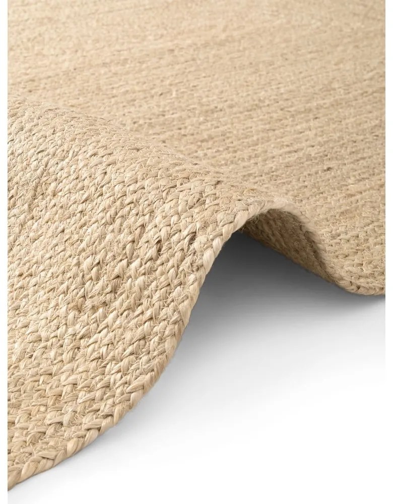Dywan z juty dwustronny/tkany ręcznie w jasnym naturalnym kolorze 60x90 cm Juno – Hanse Home