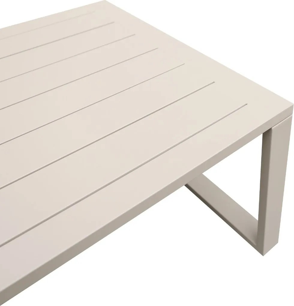 Beżowy zestaw mebli ogrodowych tarasowych 4 el. aluminiowych sofa, kanapa