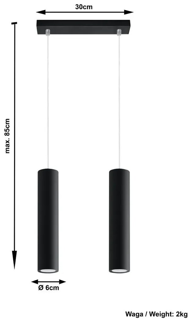 Nowoczesna lampa wisząca E850-Lagor Zelfio