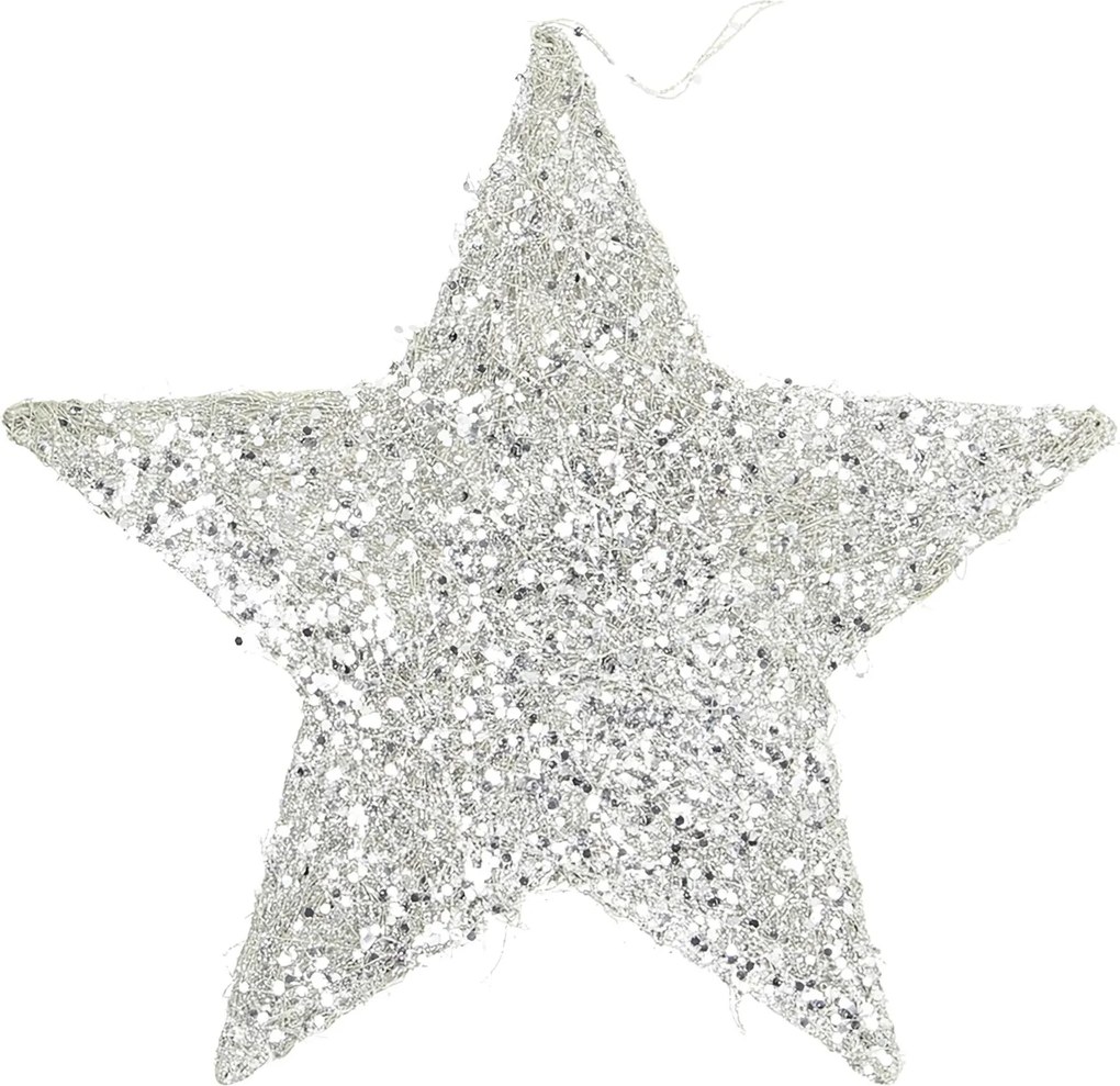 Ozdoba świąteczna Star Silver 25 cm