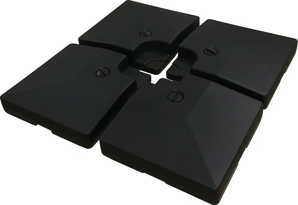 4 płytki do obciążenia dużego parasola z wysięgnikiem 4 x 3