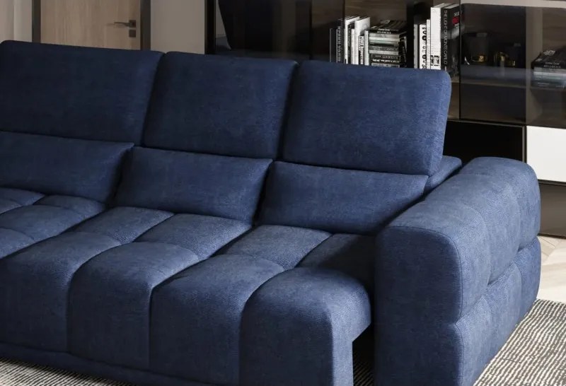 Narożnik LAGOS z elektrycznym wysuwem i regulowanymi zagłówkami WERSAL