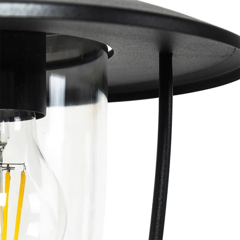 Nowoczesna lampa ścienna zewnętrzna czarna - Khana