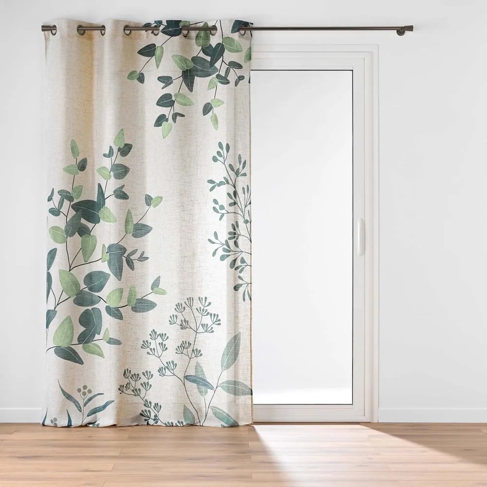 Zielono-beżowa zasłona 140x260 cm Botanica – douceur d'intérieur
