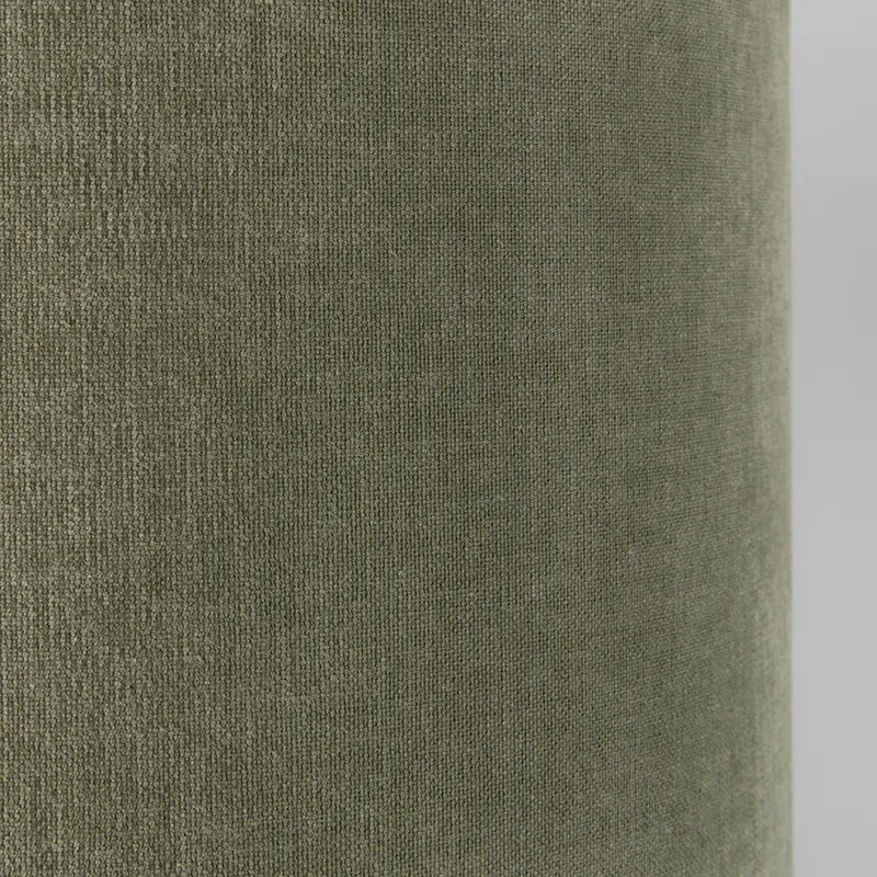 Lampa wisząca czarna z kloszem 35 cm zielonym regulowanym - Blitz