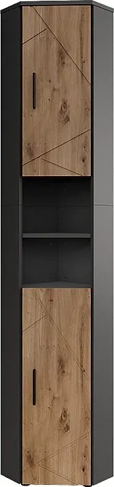 wysoka szafka antracyt/artisan 33x33x192 irma