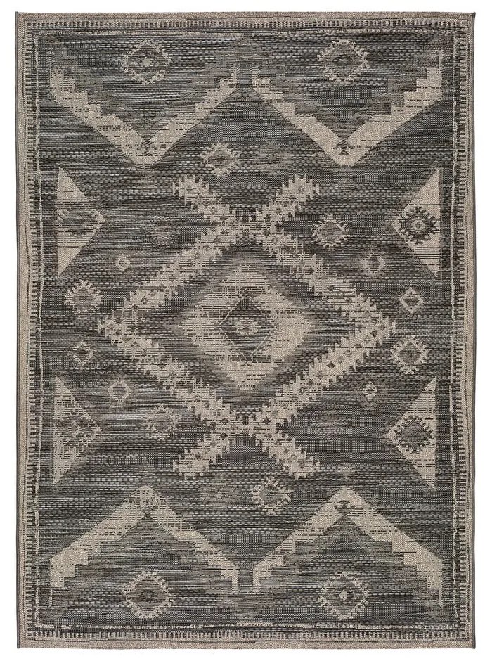 Szary dywan zewnętrzny Universal Devi Ethnic, 120x170 cm