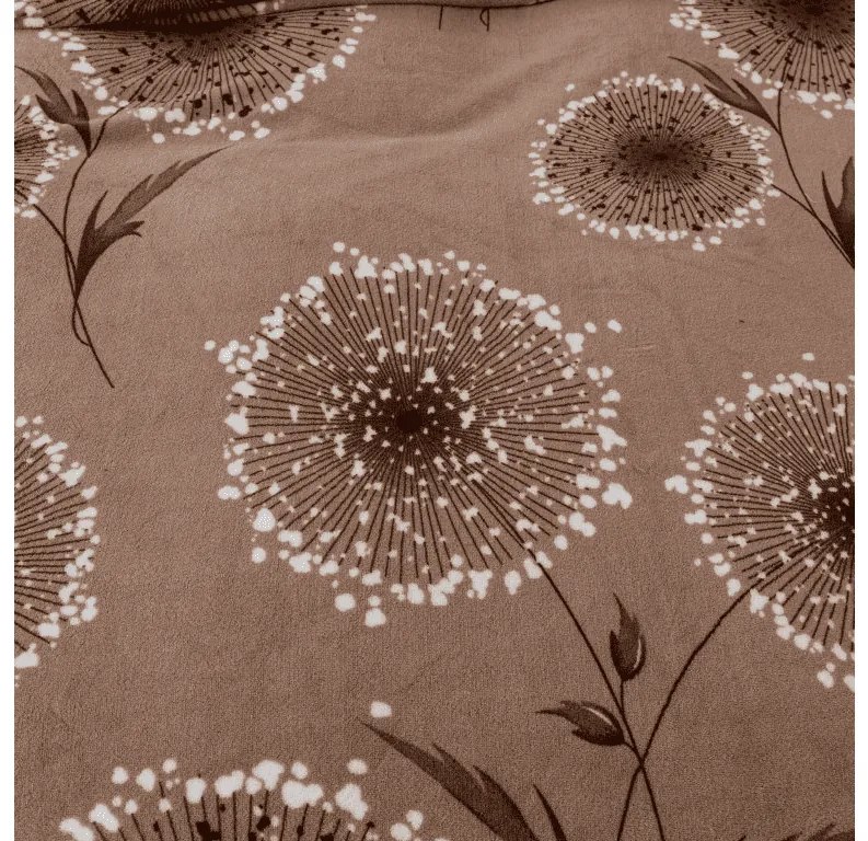 PrzytulneMieszkanie.pl PrzytulneMieszkanie.pl Pościel z mikropluszu PAMPELINO jasnobrązowa Rozmiar pościeli: 2 szt 70 x 90 cm | 200 x 220 cm