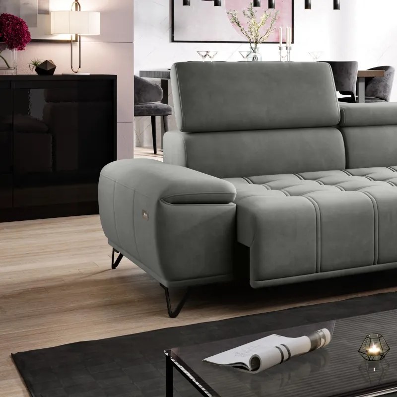 Narożnik PALLADIO MINI z elektryczną regulacją siedziska WERSAL