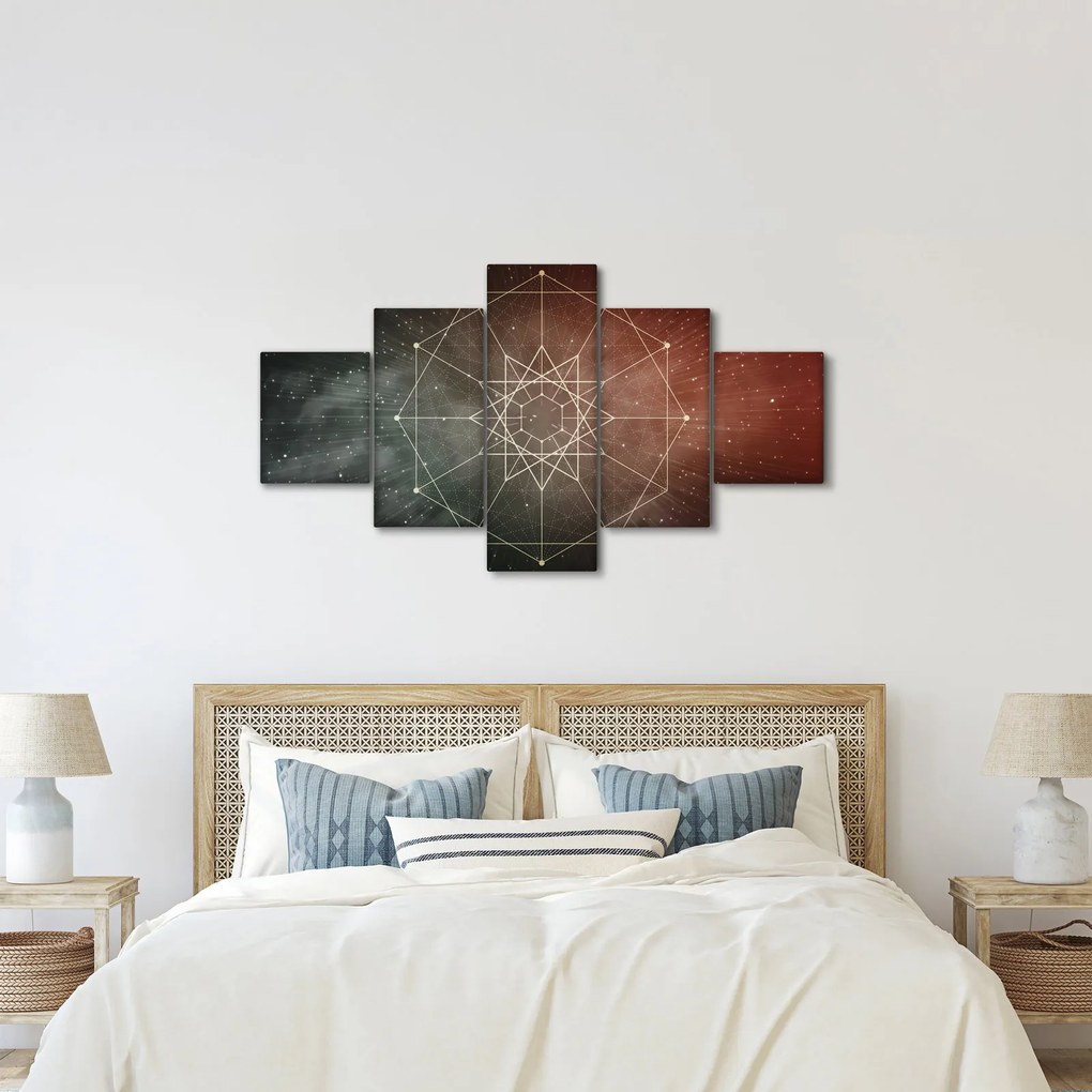Obraz - Kosmiczny Dodekagram (125x70 cm)