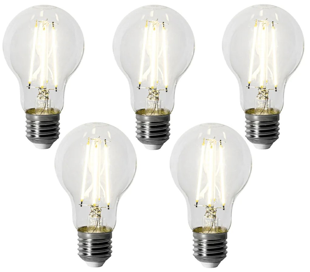 Zestaw 5 E27 dimbare LED lamp A60 6W 500 lm 4000K